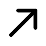 Arrow Right Up SVG Icon